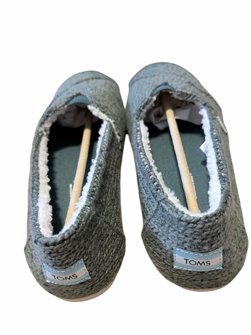 🌟🌼NIB TOMS Knit Slip-On Shoes in Heathered Gray-Green. - Picture 9 of 11